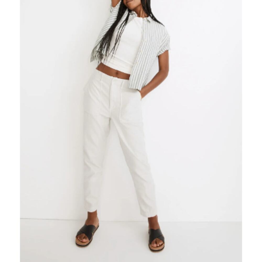 Madewell Curvy Griff Tapered Fatigue Pants Form Grey 25